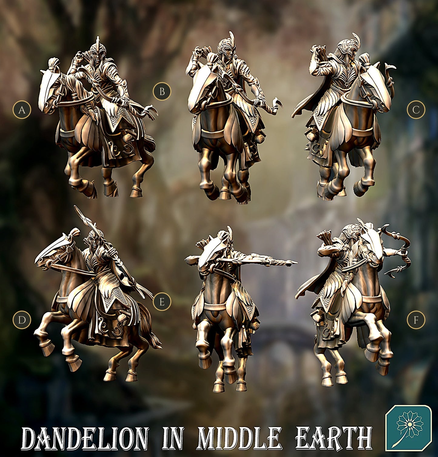 Miniatura Caballero de Lothlórien Lothlórien resina 32mm - Drakholm