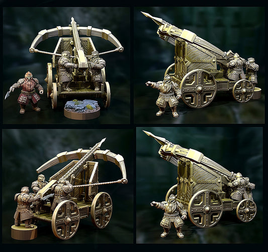 Miniatura Balista Enana de las Colinas de Hierro Colinas de Hierro resina 32mm - Drakholm