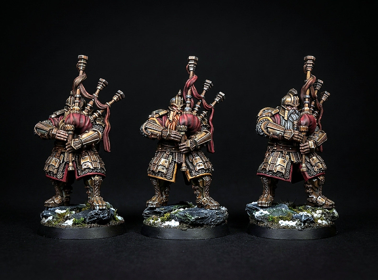 Miniatura Banda de Guerra Bardos de las Colinas de Hierro Colinas de Hierro resina 32mm - Drakholm