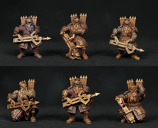 Miniatura Ballestero Enano de las Colinas de Hierro Colinas de Hierro resina 32mm - Drakholm