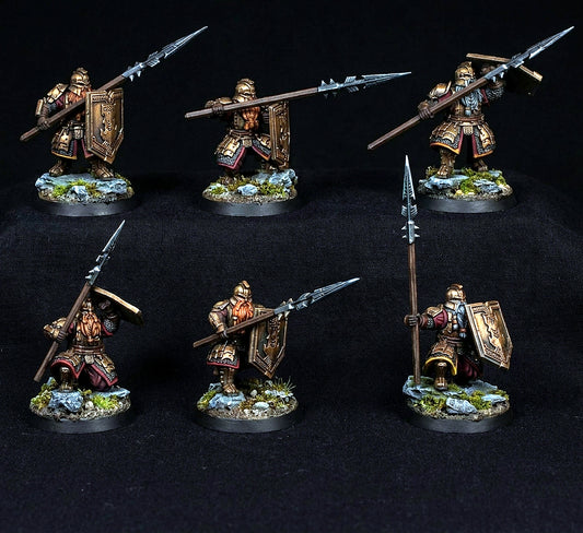 Miniatura Lancero Enano de las Colinas de Hierro Colinas de Hierro resina 32mm - Drakholm