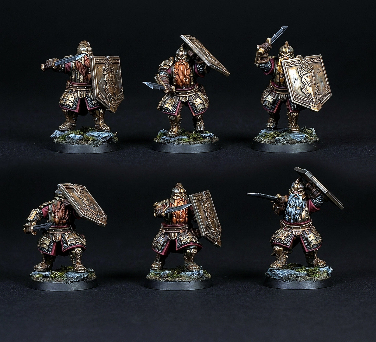 Miniatura Espadachín Enano de las Colinas de Hierro Colinas de Hierro resina 32mm - Drakholm