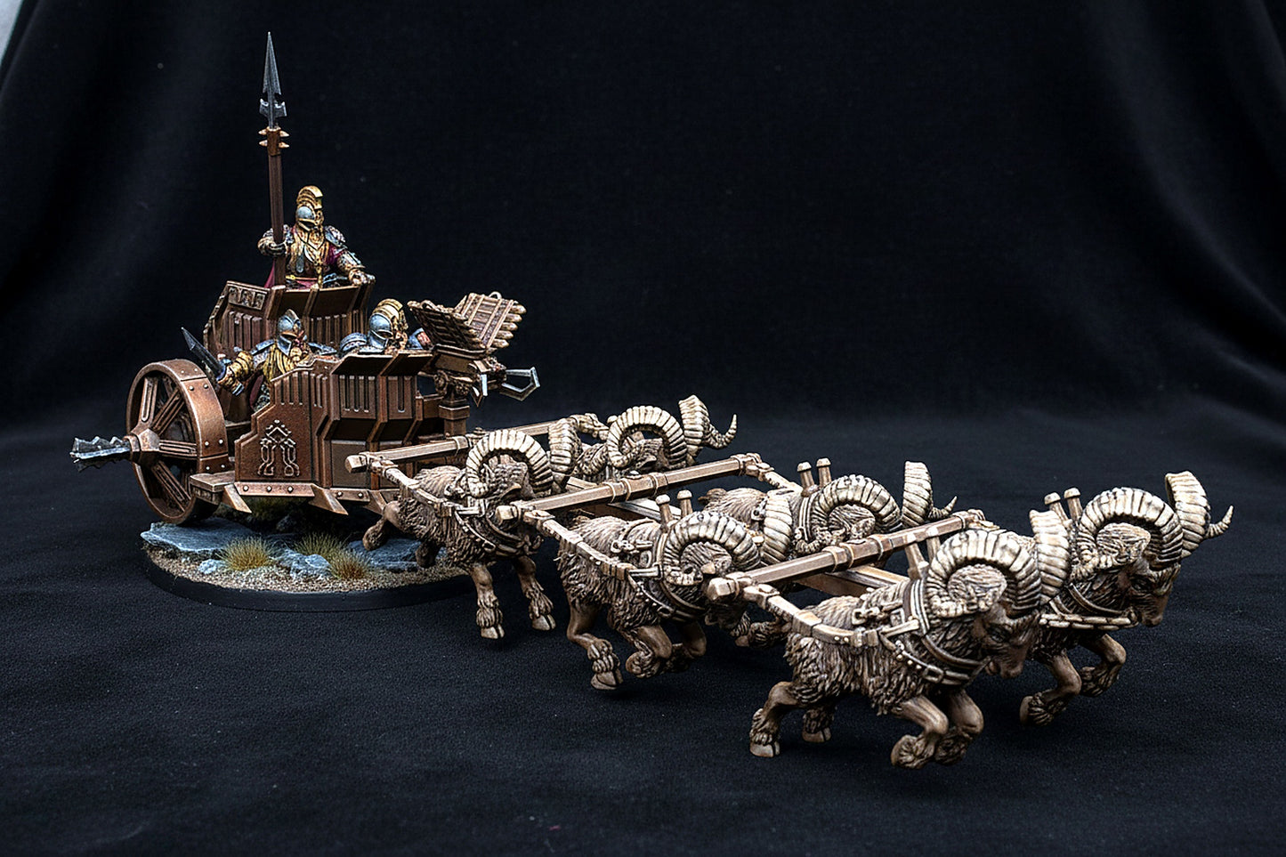 Miniatura Carro de Guerra Enano de las Colinas de Hierro Colinas de Hierro resina 32mm - Drakholm