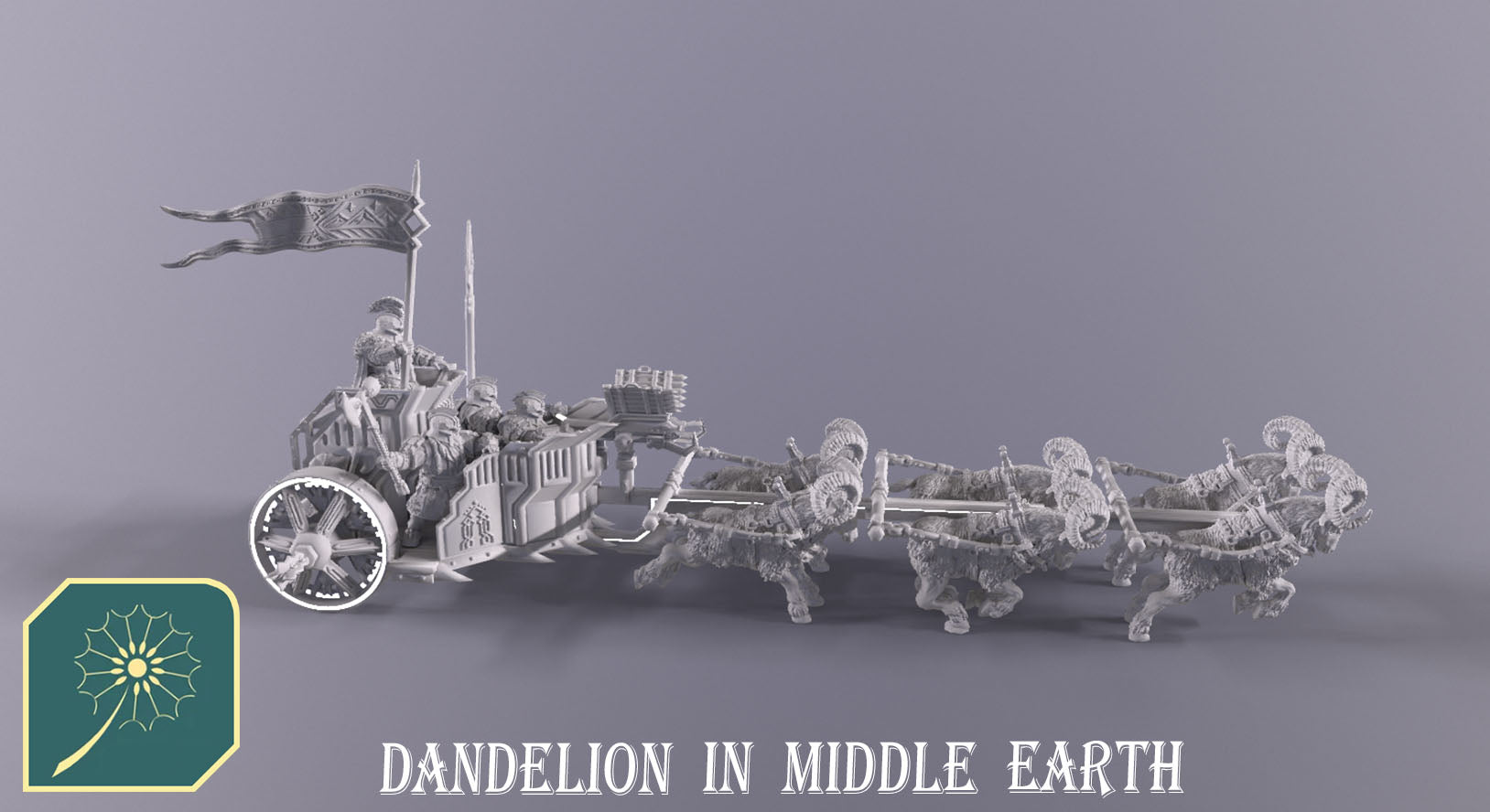 Miniatura Carro de Guerra Enano de las Colinas de Hierro Colinas de Hierro resina 32mm - Drakholm