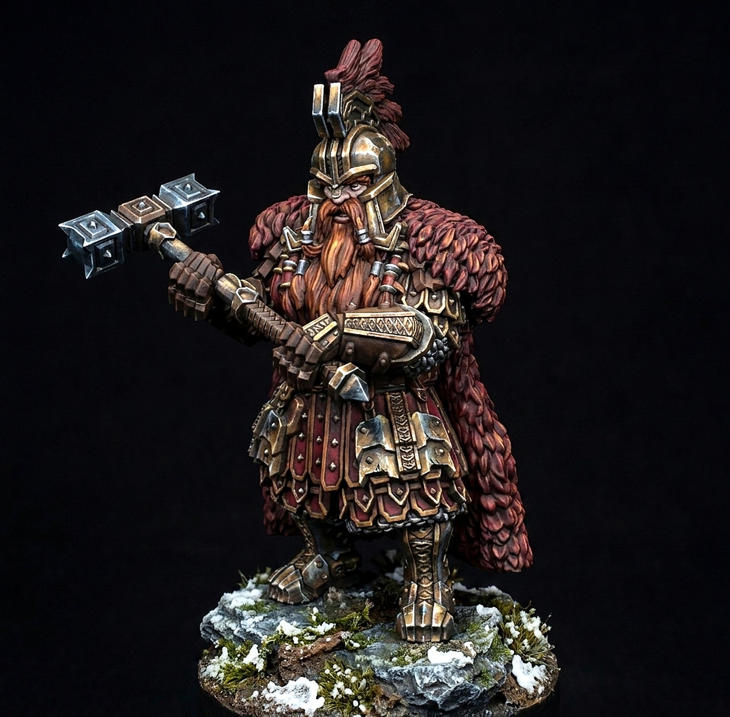Miniatura Rey Enano de las Colinas de Hierro Colinas de Hierro resina 32mm - Drakholm