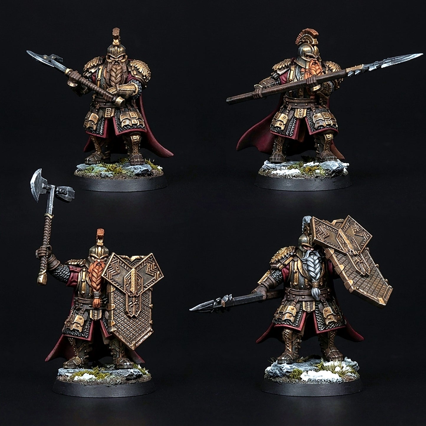 Miniatura Capitán de las Colinas de Hierro Colinas de Hierro resina 32mm - Drakholm
