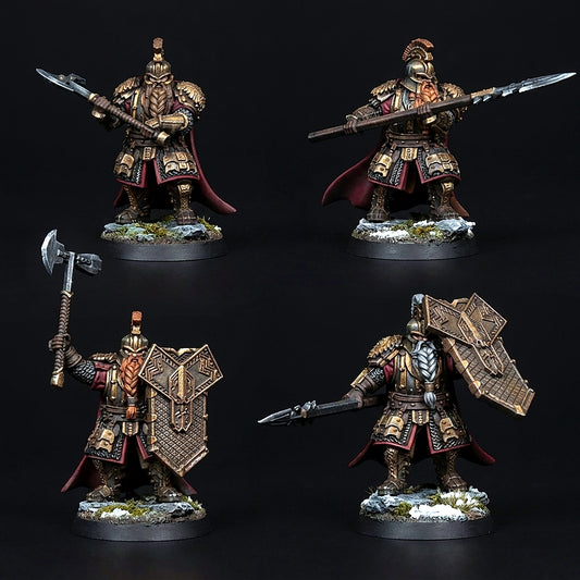 Miniatura Capitán de las Colinas de Hierro Colinas de Hierro resina 32mm - Drakholm