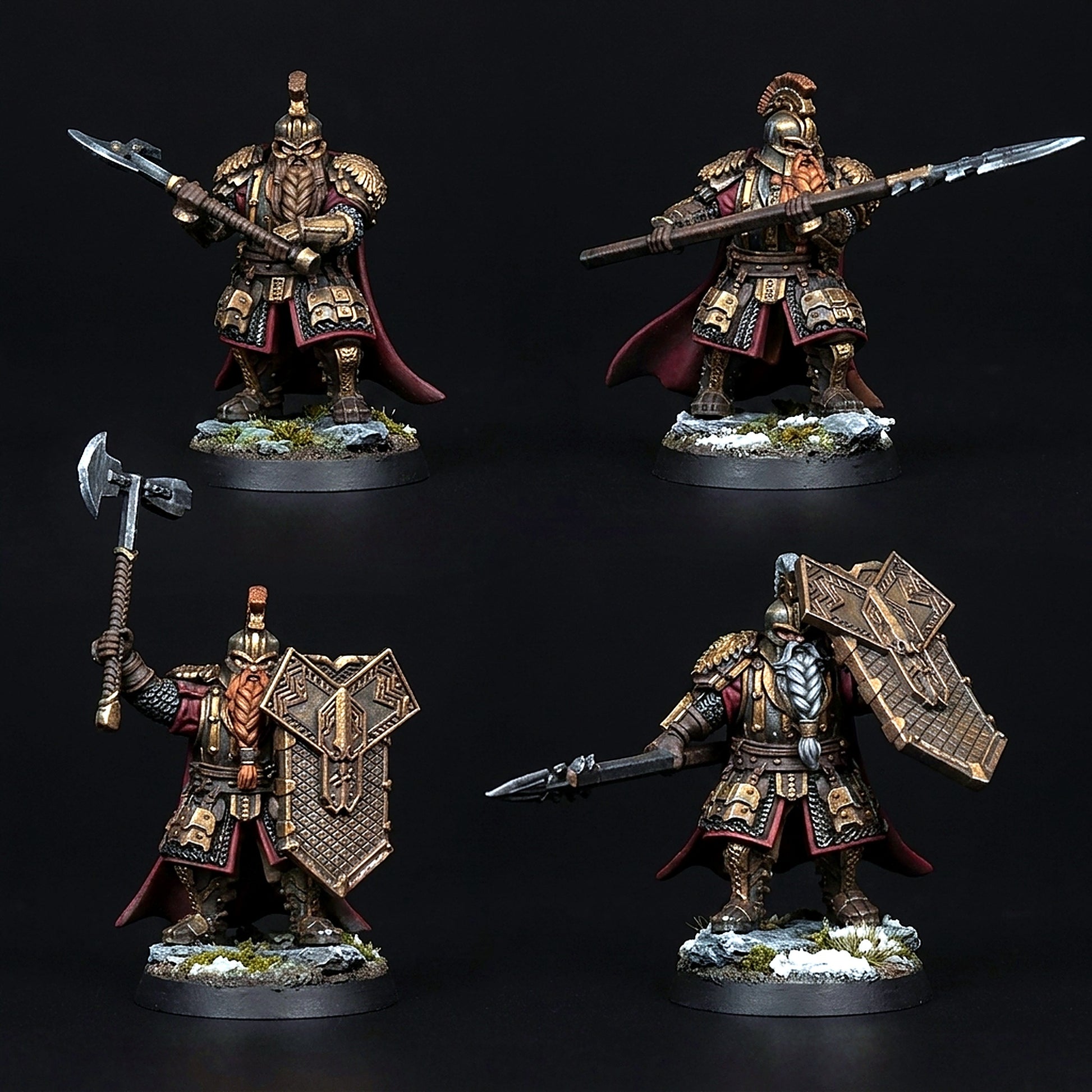 Miniatura Capitán de las Colinas de Hierro Colinas de Hierro resina 32mm - Drakholm