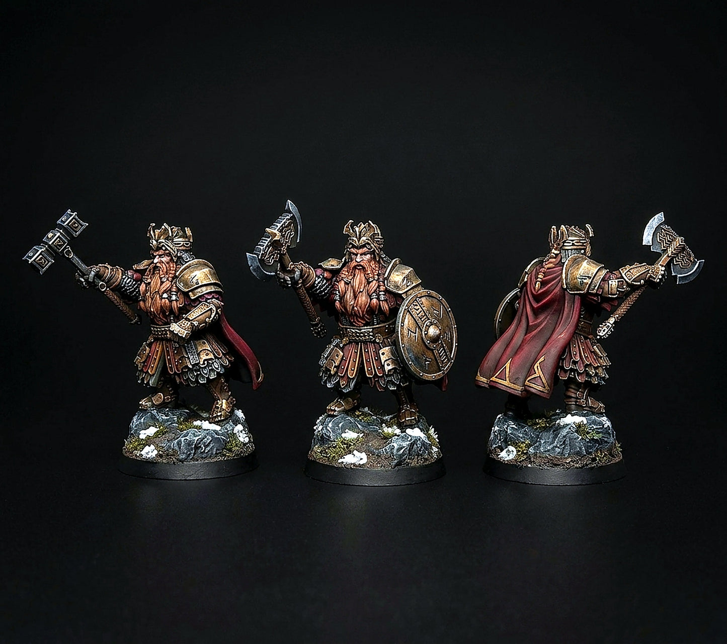 Miniatura Viejo Rey y Joven Príncipe de las Colinas de Hierro Colinas de Hierro resina 32mm - Drakholm