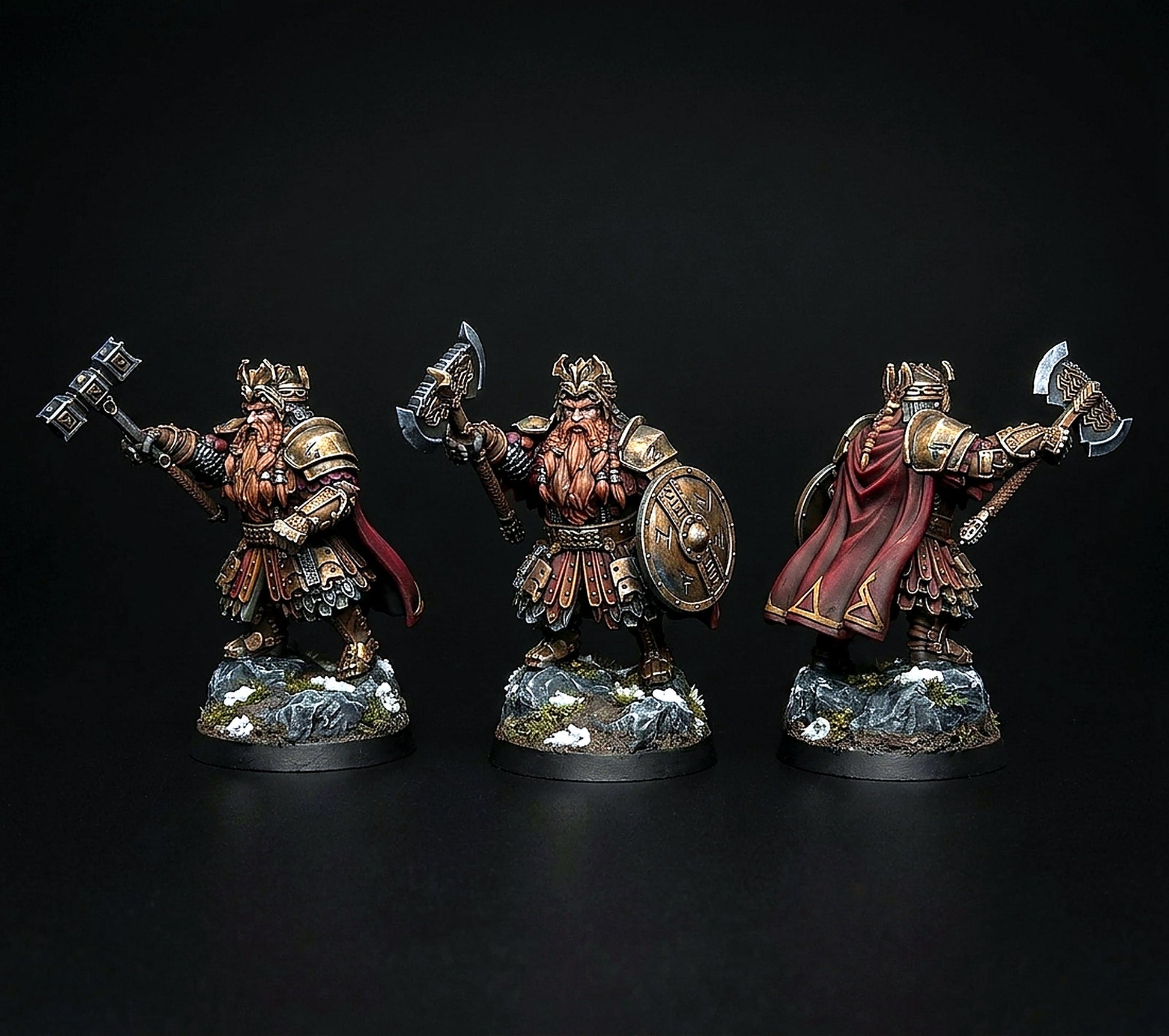 Miniatura Viejo Rey y Joven Príncipe de las Colinas de Hierro Colinas de Hierro resina 32mm - Drakholm
