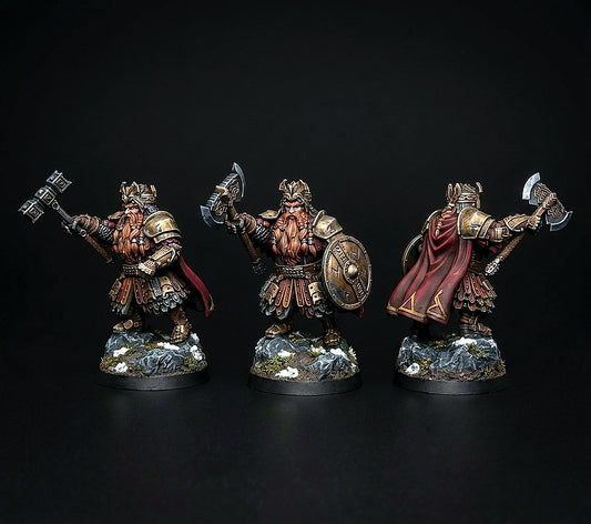 Miniatura Viejo Rey y Joven Príncipe de las Colinas de Hierro Colinas de Hierro resina 32mm - Drakholm
