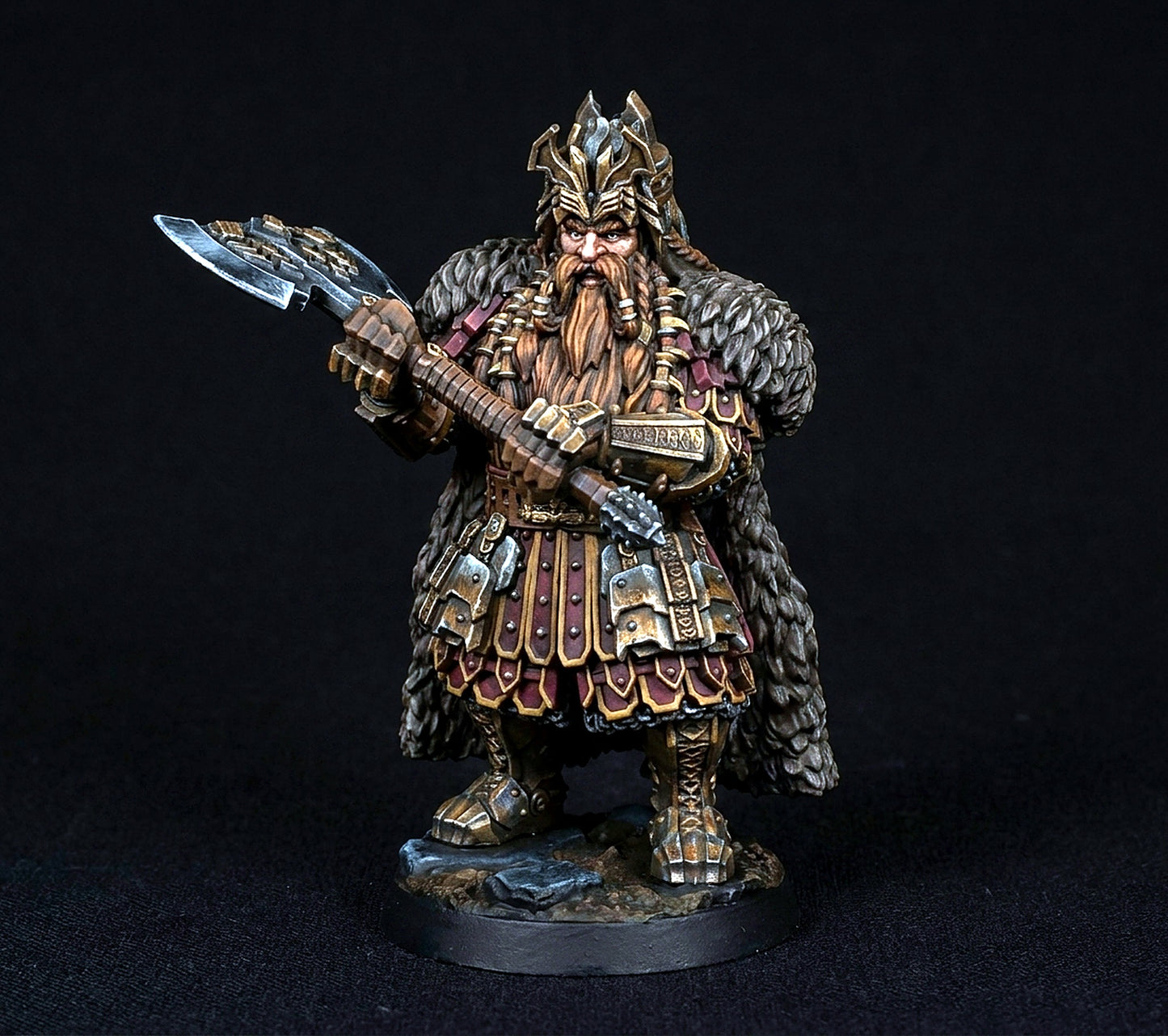 Miniatura Viejo Rey y Joven Príncipe de las Colinas de Hierro Colinas de Hierro resina 32mm - Drakholm