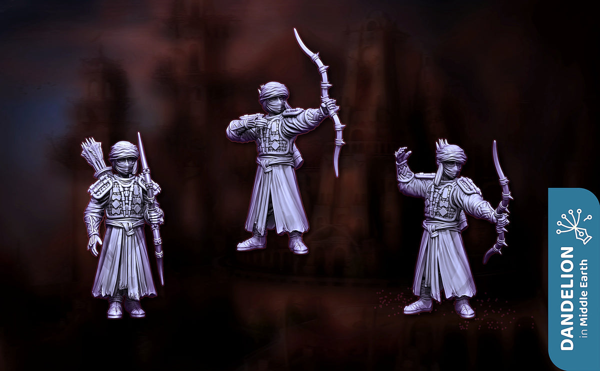 Arquero Haradrim (Tribu A) · Harad · Miniatura 28mm · Drakholm