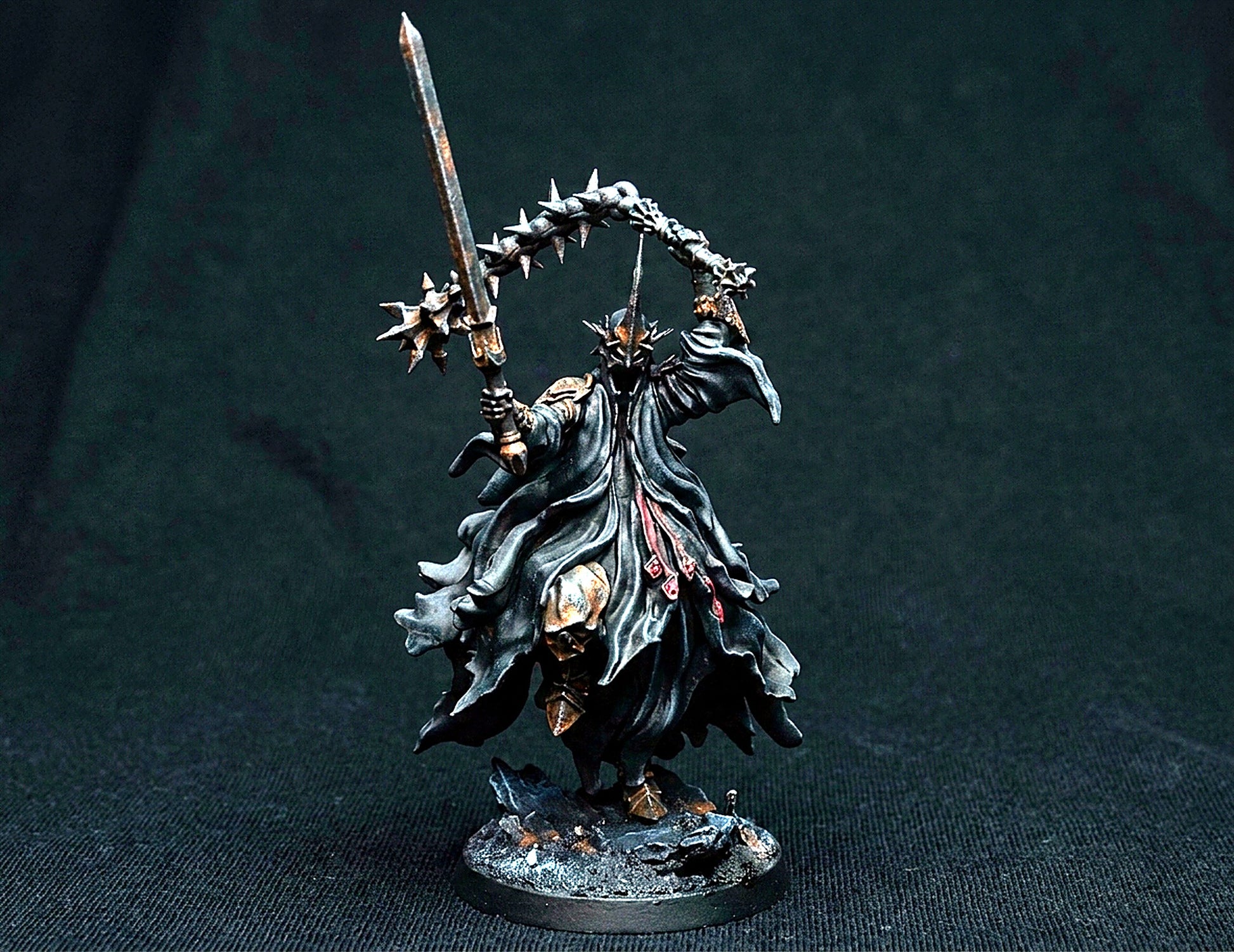 Miniatura Nazgûl y Rey Brujo Nazgûl resina 32mm - Drakholm