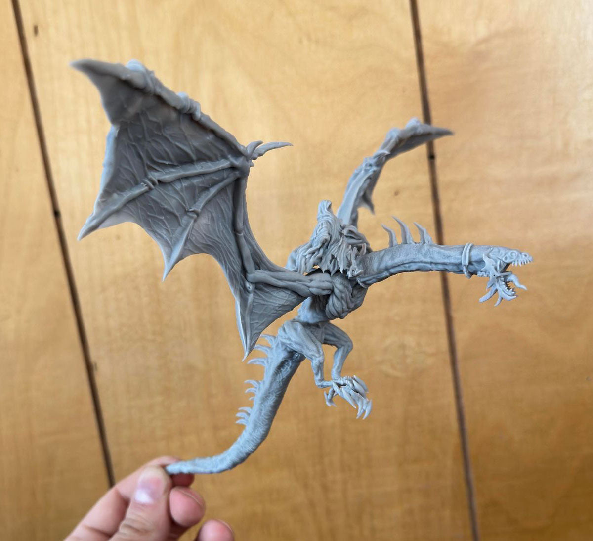 Miniatura Nazgûl sobre Bestia Alada (en vuelo) Nazgûl resina 32mm - Drakholm