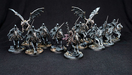 Miniatura Nazgûl sobre Corcel Fantasmal Nazgûl resina 32mm - Drakholm