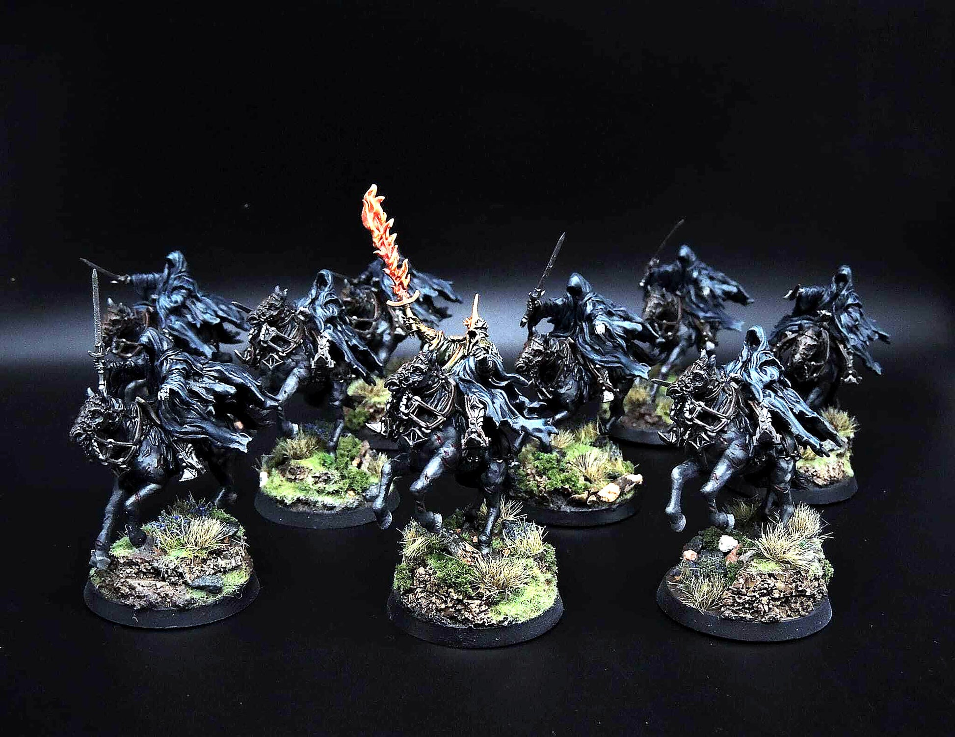 Miniatura Nazgûl sobre Corcel Fantasmal Nazgûl resina 32mm - Drakholm