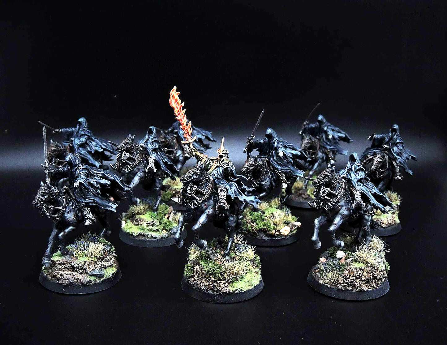 Miniatura Nazgûl sobre Corcel Fantasmal Nazgûl resina 32mm - Drakholm
