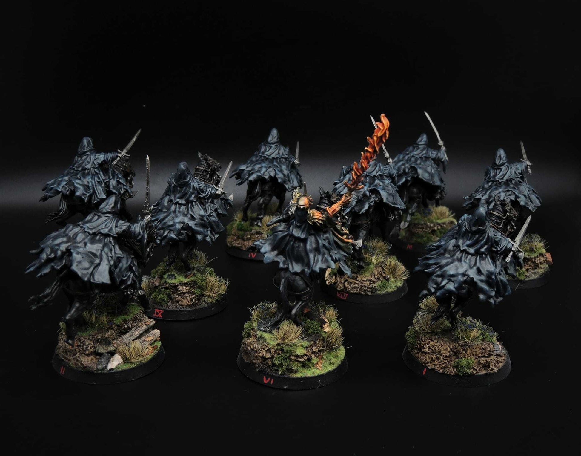 Miniatura Nazgûl sobre Corcel Fantasmal Nazgûl resina 32mm - Drakholm