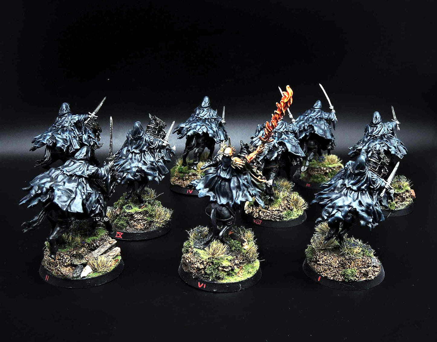 Miniatura Nazgûl sobre Corcel Fantasmal Nazgûl resina 32mm - Drakholm