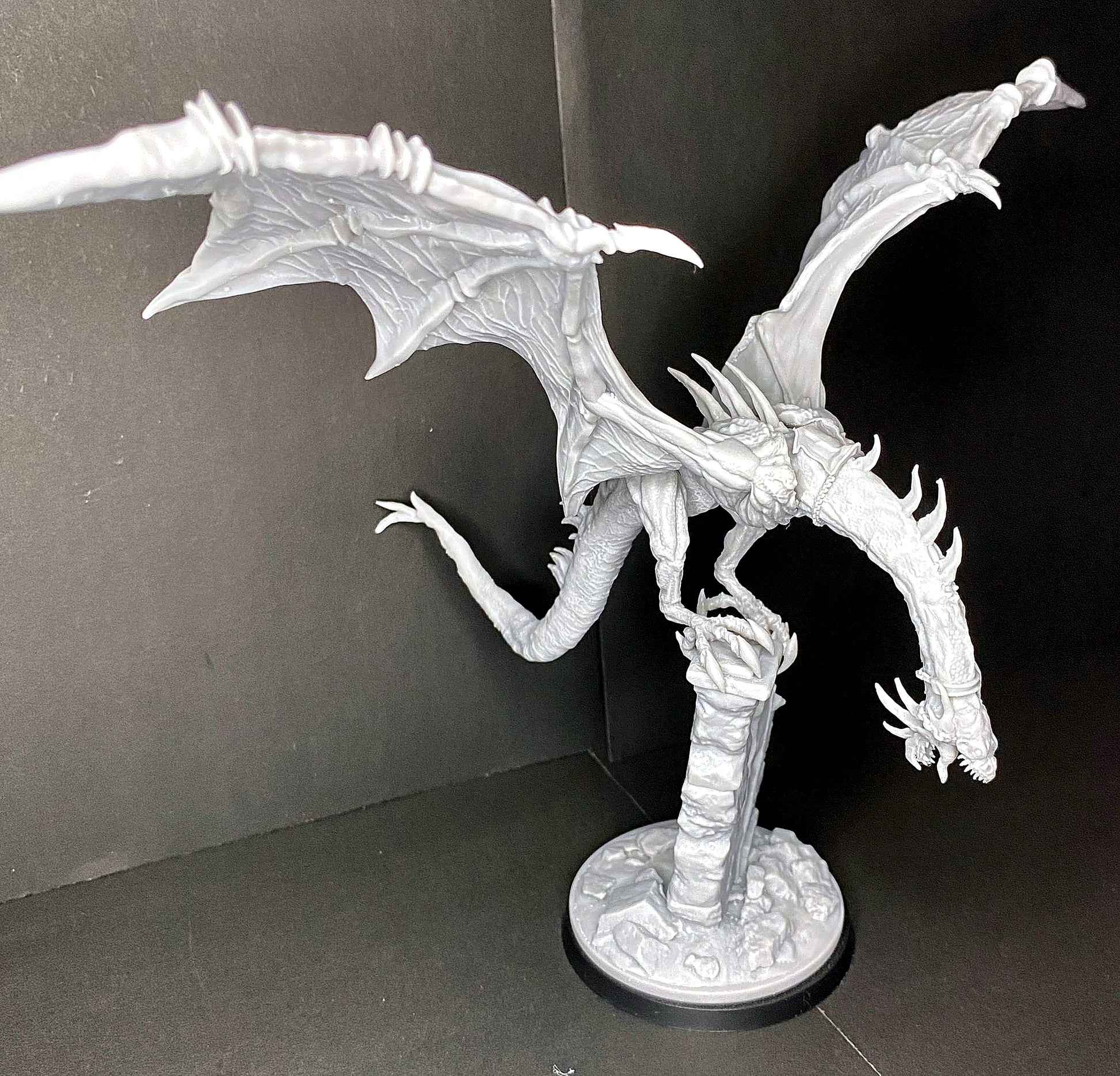 Miniatura Nazgûl sobre Bestia Alada (posado) Nazgûl resina 32mm - Drakholm