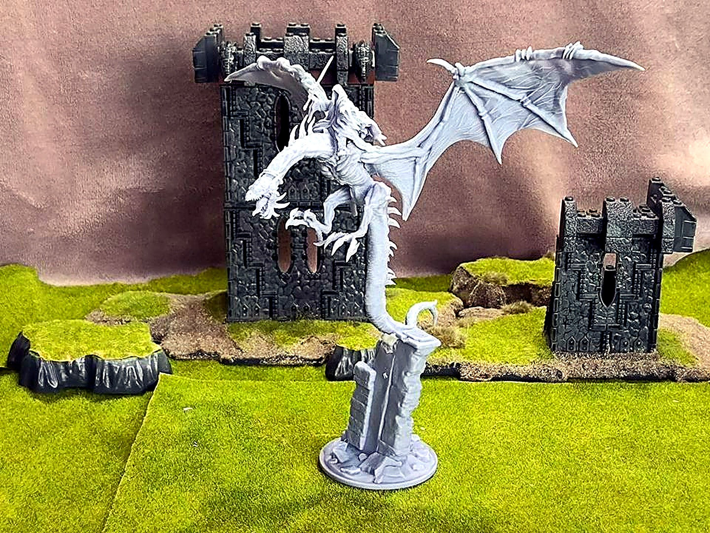 Miniatura Nazgûl sobre Bestia Alada (posado) Nazgûl resina 32mm - Drakholm