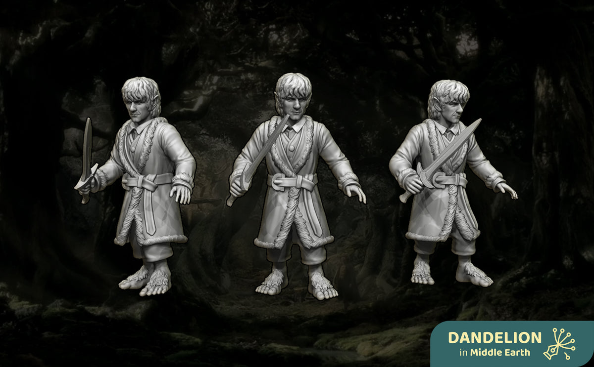 Hobbit Saqueador de la Montaña Solitaria · Montaña Solitaria · Miniatura 28mm · Drakholm