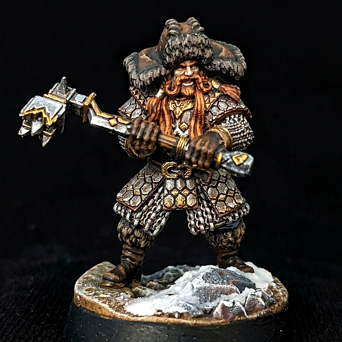 Guardia Real de la Montaña Solitaria 03 El Inquebrantable (Jinete de Olog) · Montaña Solitaria · Miniatura 28mm · Drakholm