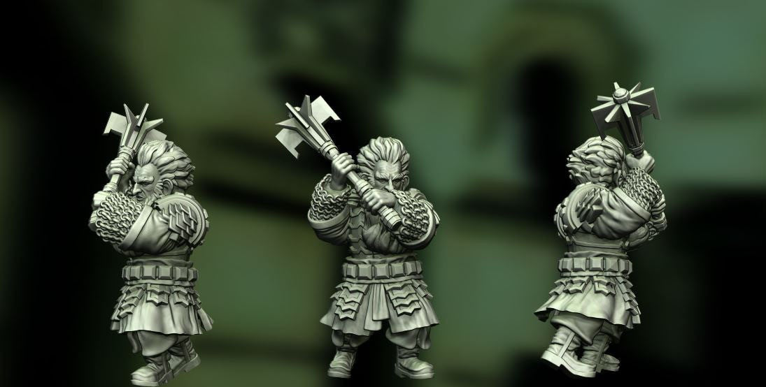 Guardia Real de la Montaña Solitaria 04 (El Consejero) · Montaña Solitaria · Miniatura 28mm · Drakholm