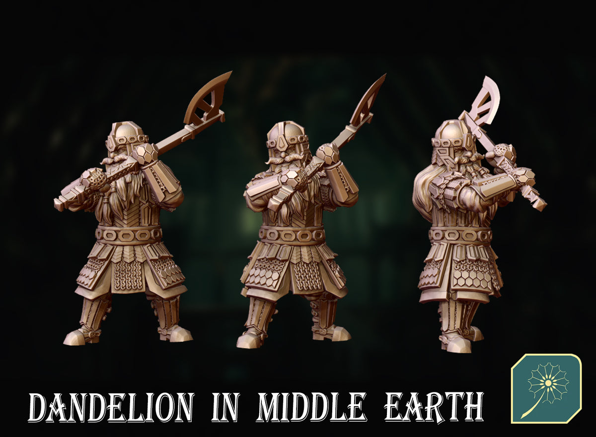 Guardia Real de la Montaña Solitaria 07 (El Luchador Temible) · Montaña Solitaria · Miniatura 28mm · Drakholm