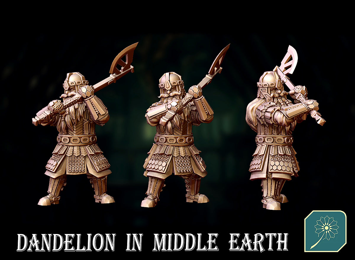 Guardia Real de la Montaña Solitaria 07 (El Luchador Temible) · Montaña Solitaria · Miniatura 28mm · Drakholm