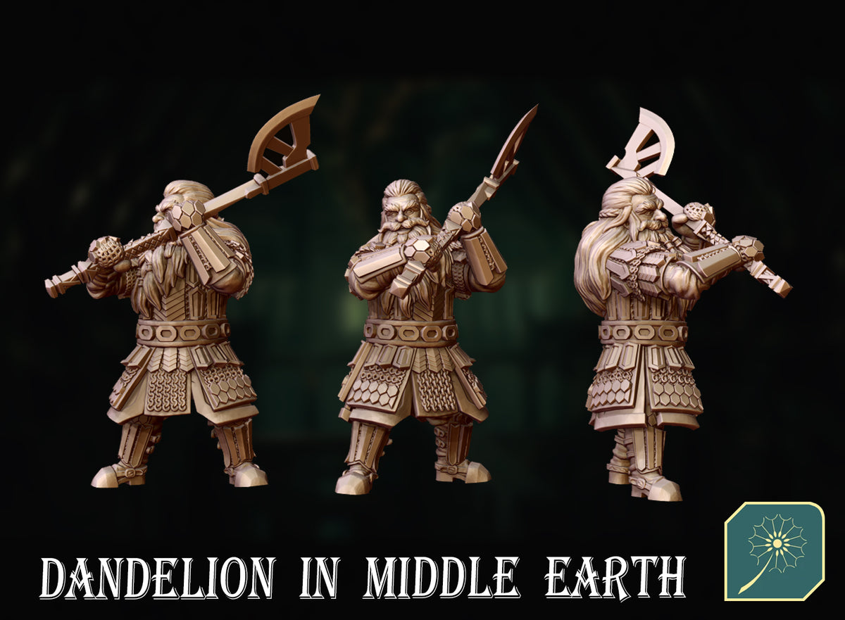 Guardia Real de la Montaña Solitaria 07 (El Luchador Temible) · Montaña Solitaria · Miniatura 28mm · Drakholm