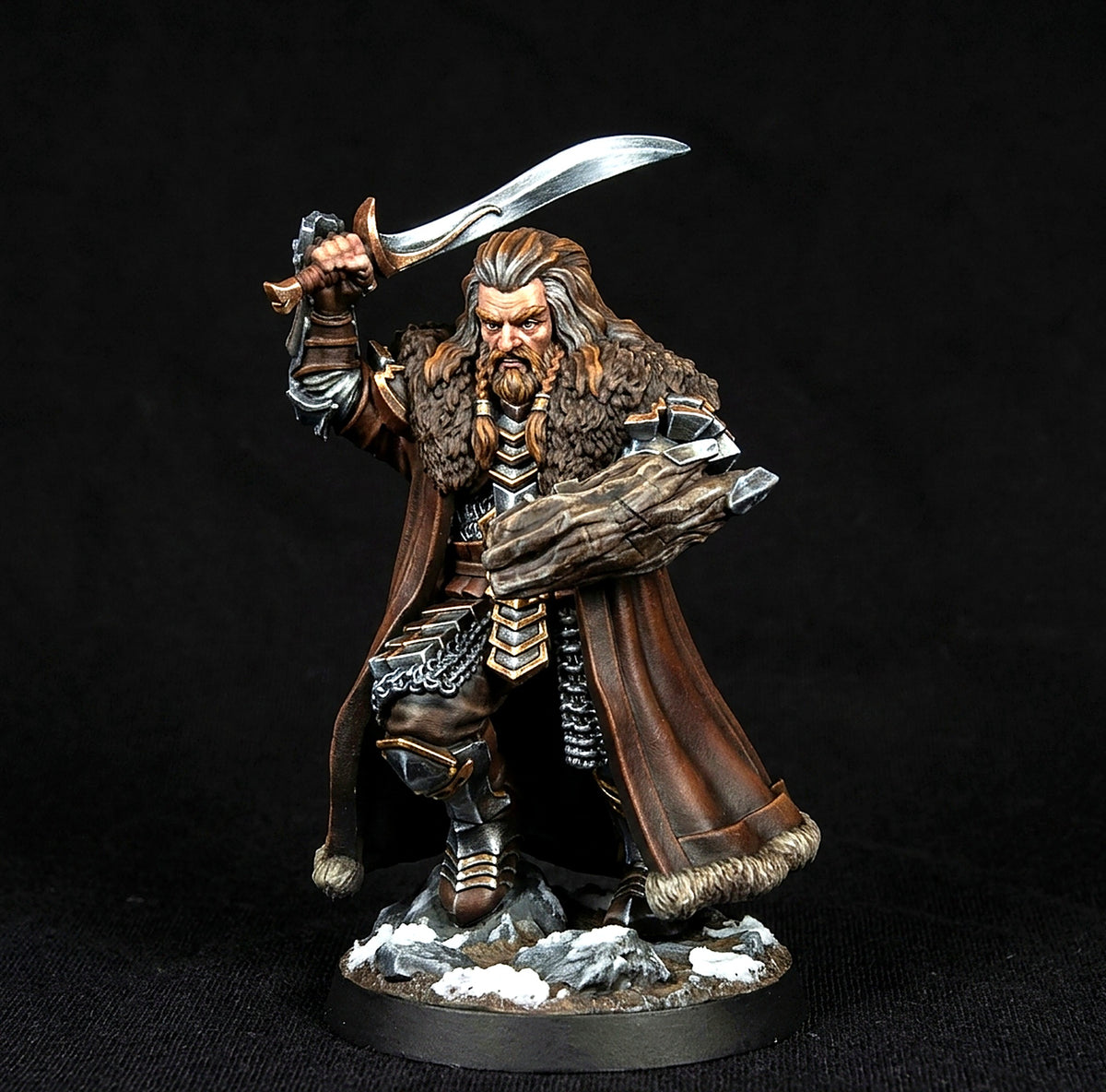 Rey Real de la Montaña Solitaria (a pie y montado) · Montaña Solitaria · Miniatura 28mm · Drakholm