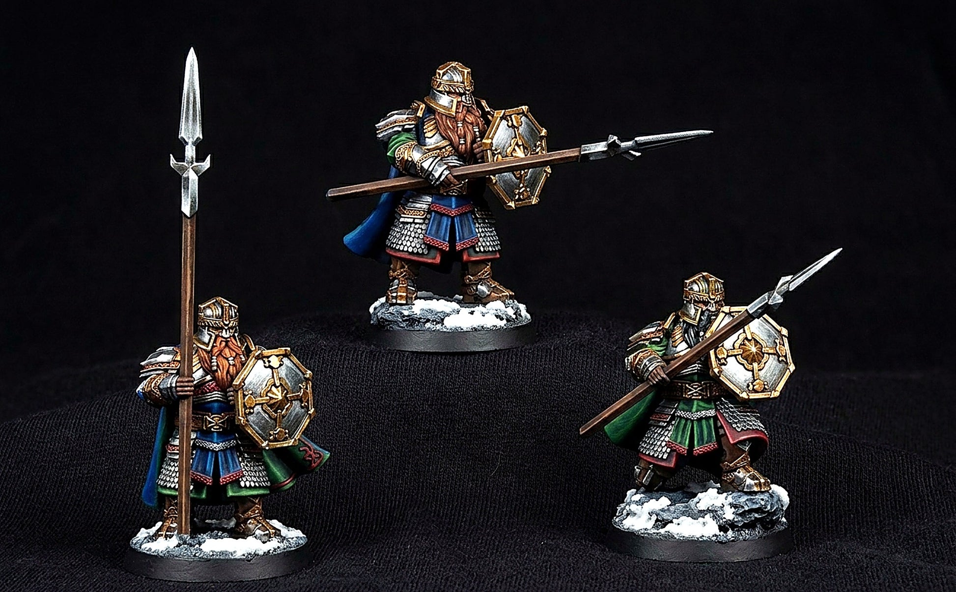 Miniatura Guerrero Lancero de la Montaña Solitaria Montaña Solitaria resina 32mm - Drakholm