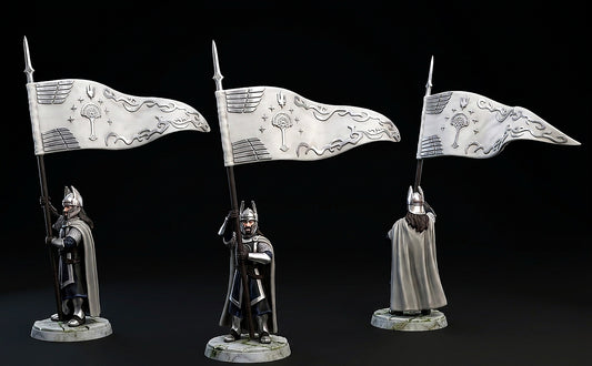 Miniatura Portaestandarte de Númenor Númenor resina 32mm - Drakholm