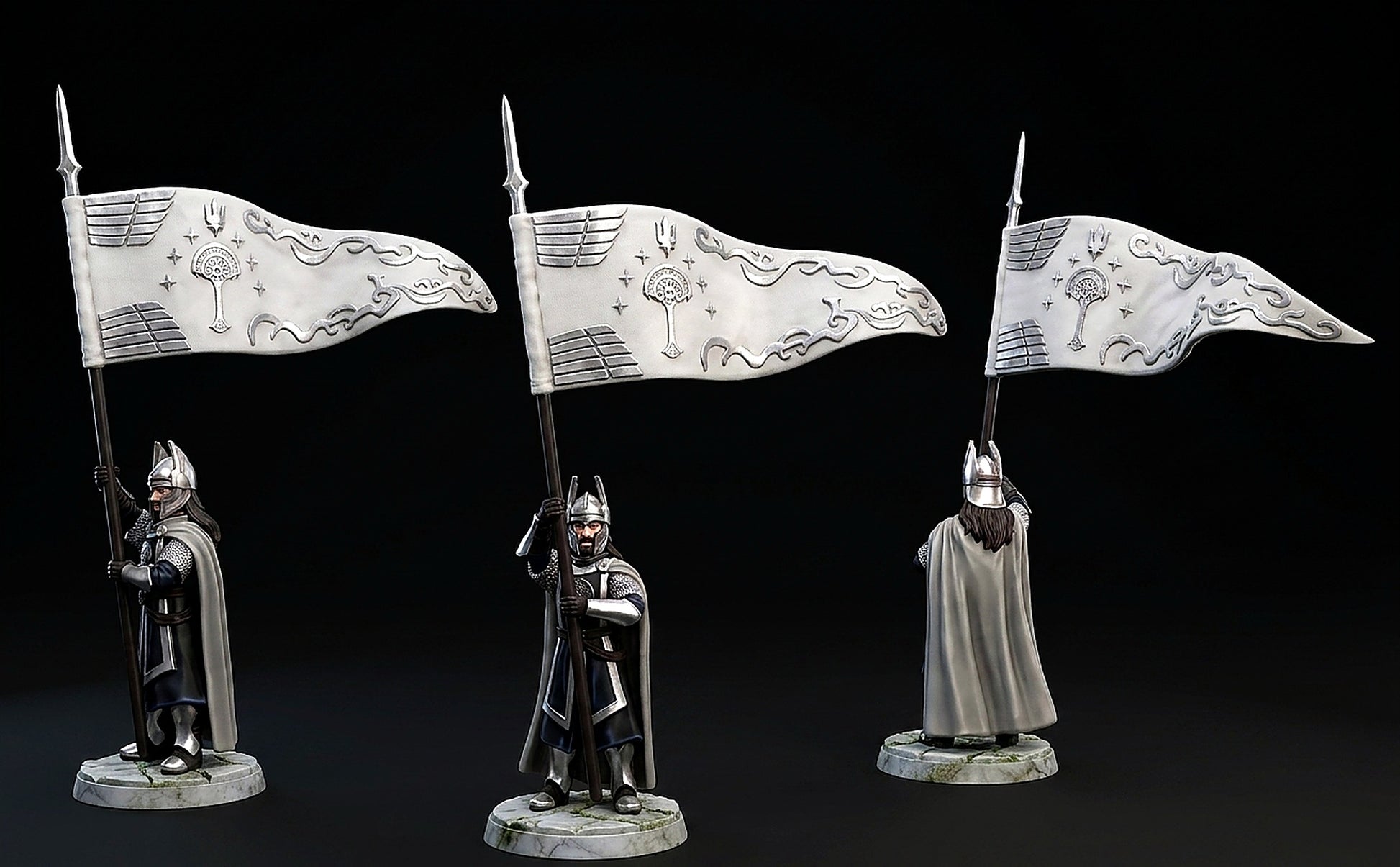 Miniatura Portaestandarte de Númenor Númenor resina 32mm - Drakholm