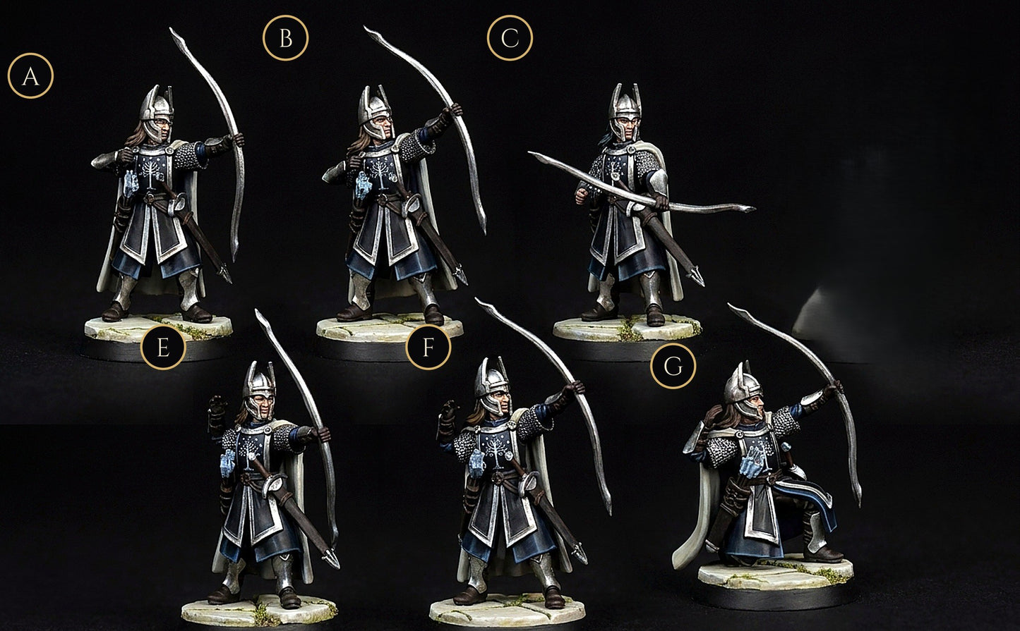 Miniatura Arquero de Númenor Númenor resina 32mm - Drakholm