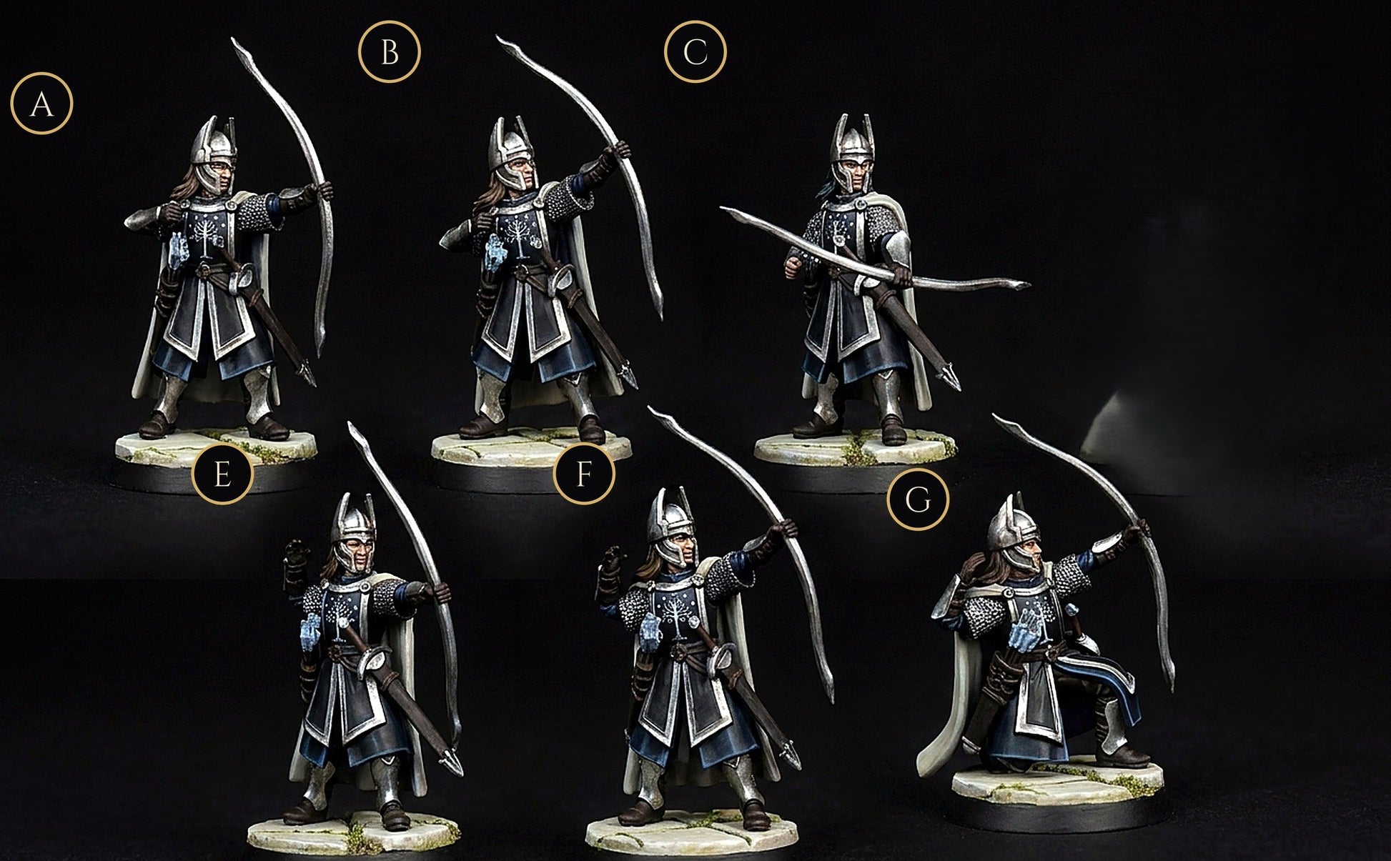 Miniatura Arquero de Númenor Númenor resina 32mm - Drakholm