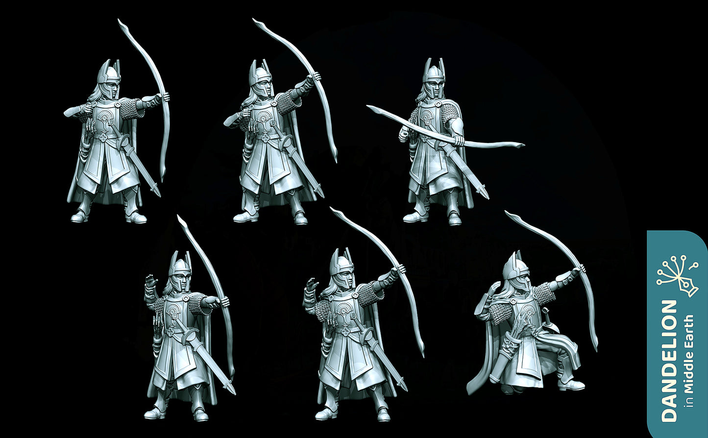 Miniatura Arquero de Númenor Númenor resina 32mm - Drakholm