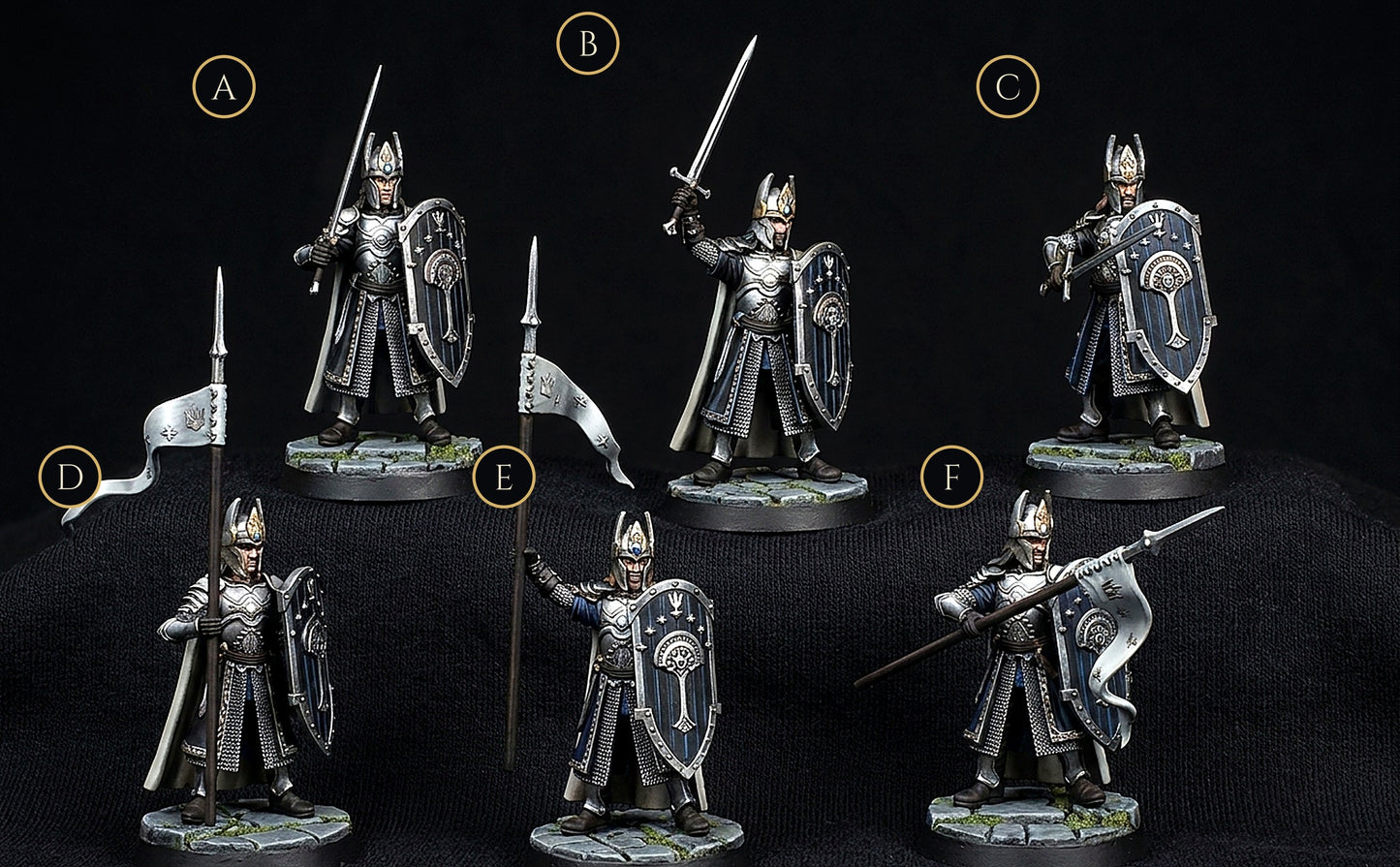 Miniatura Capitán de Númenor Númenor resina 32mm - Drakholm