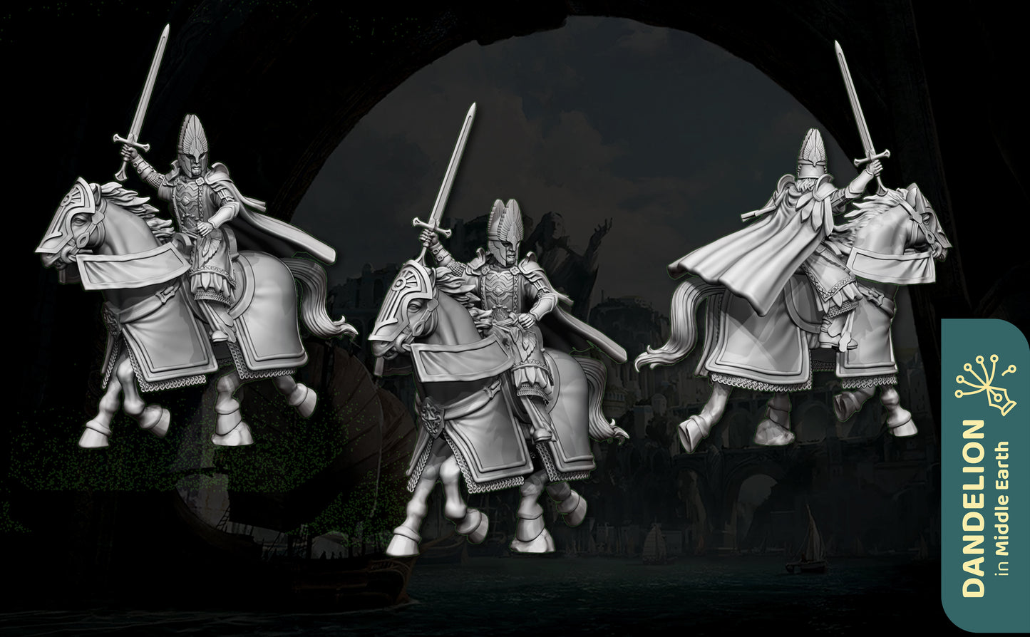 Miniatura Alto Rey de Númenor Númenor resina 32mm - Drakholm