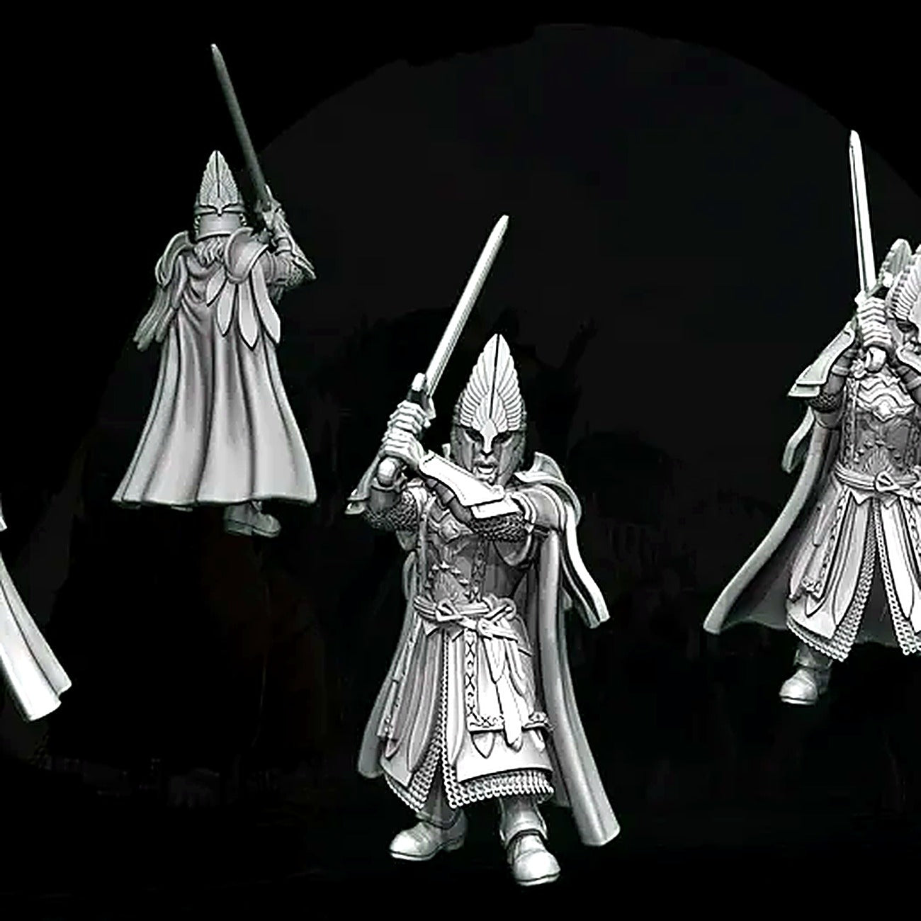 Miniatura Alto Rey de Númenor Númenor resina 32mm - Drakholm