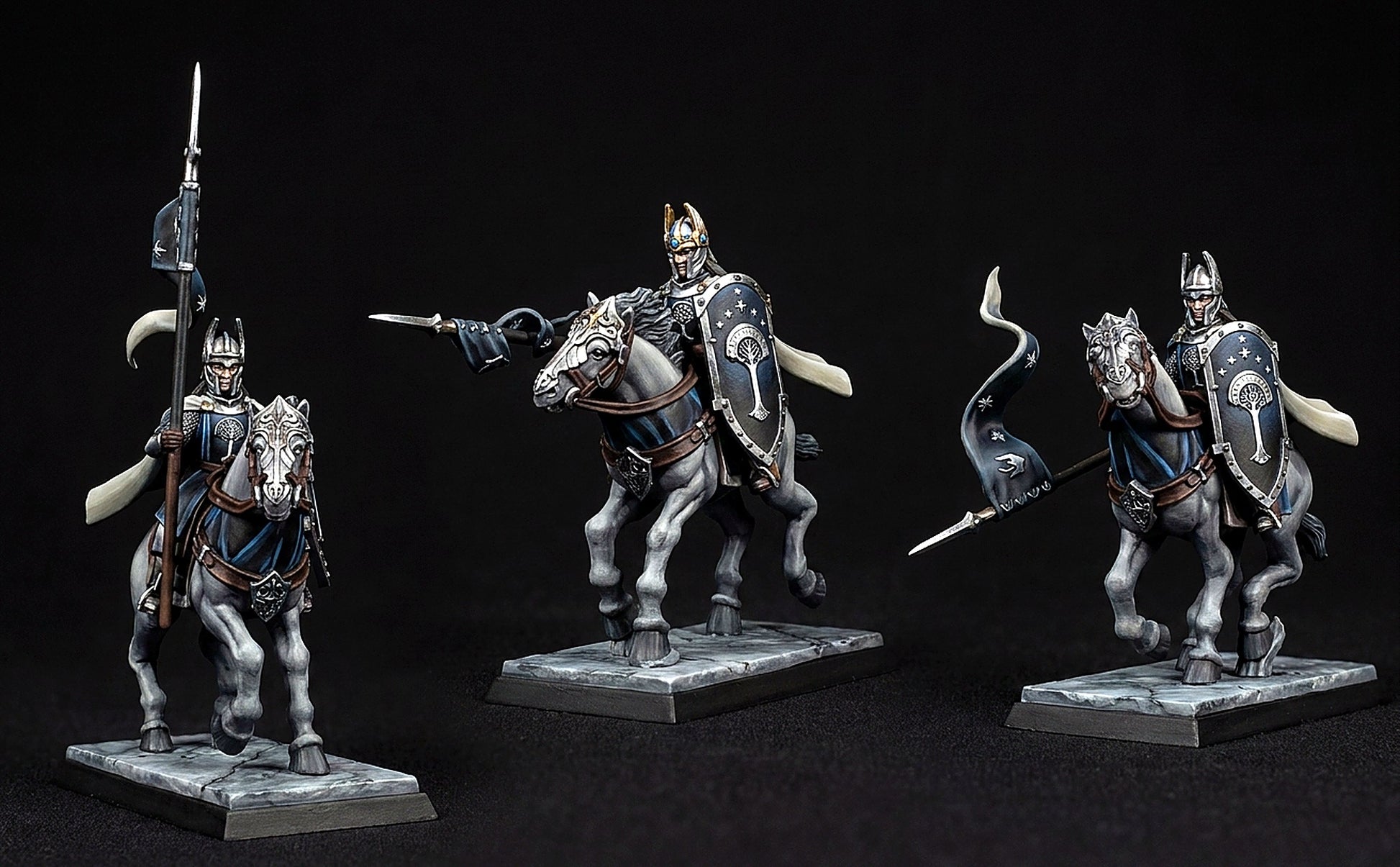 Miniatura Jinete Lancero de Númenor Númenor resina 32mm - Drakholm