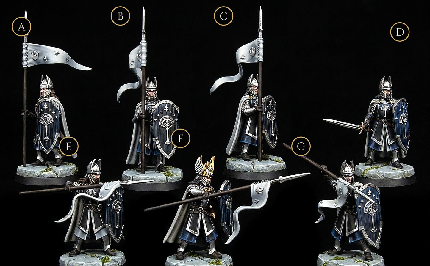 Miniatura Lancero de Númenor Númenor resina 32mm - Drakholm