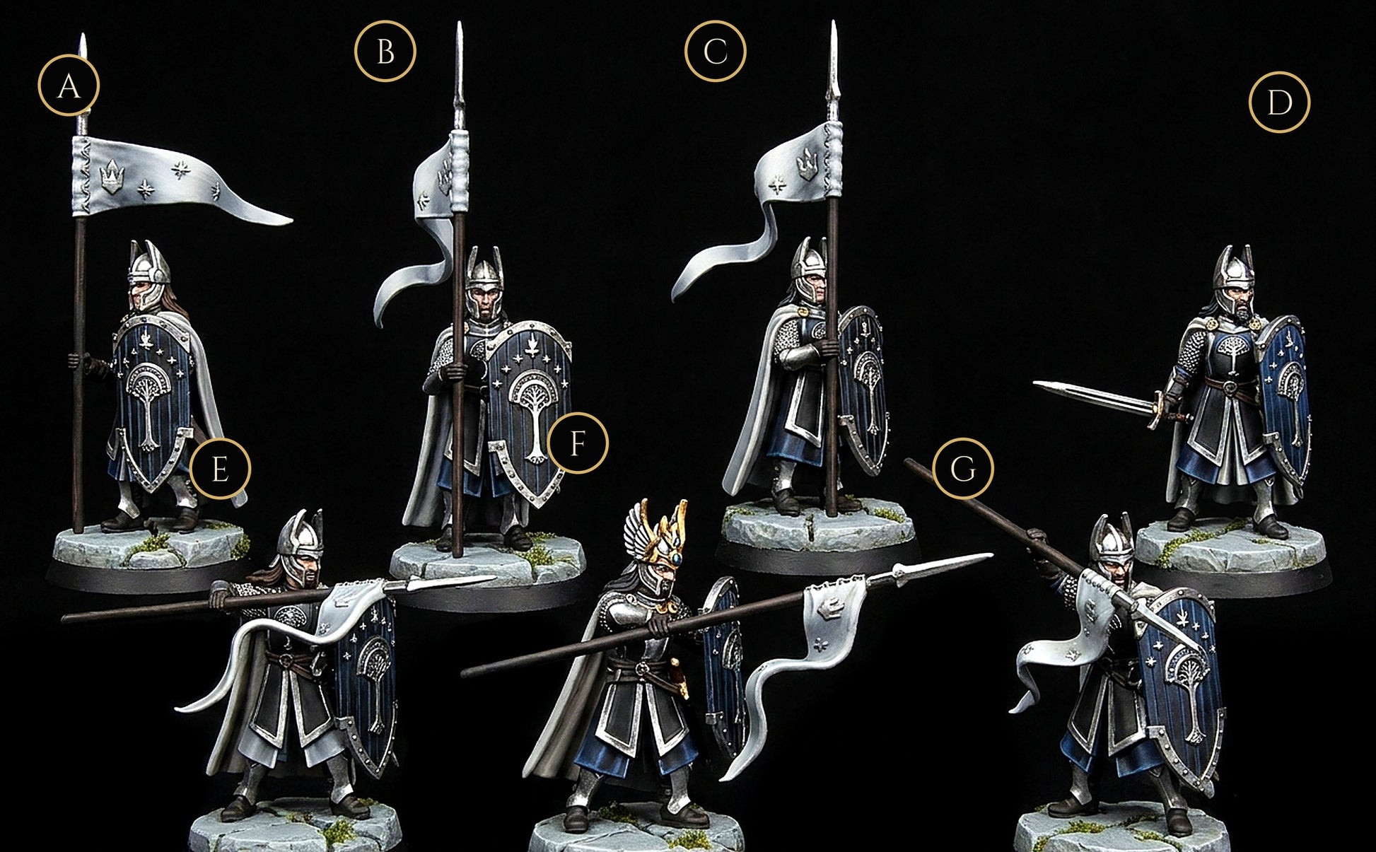 Miniatura Lancero de Númenor Númenor resina 32mm - Drakholm
