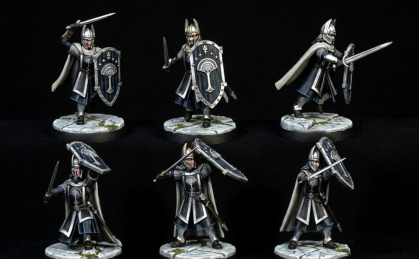 Miniatura Espadachín de Númenor Númenor resina 32mm - Drakholm