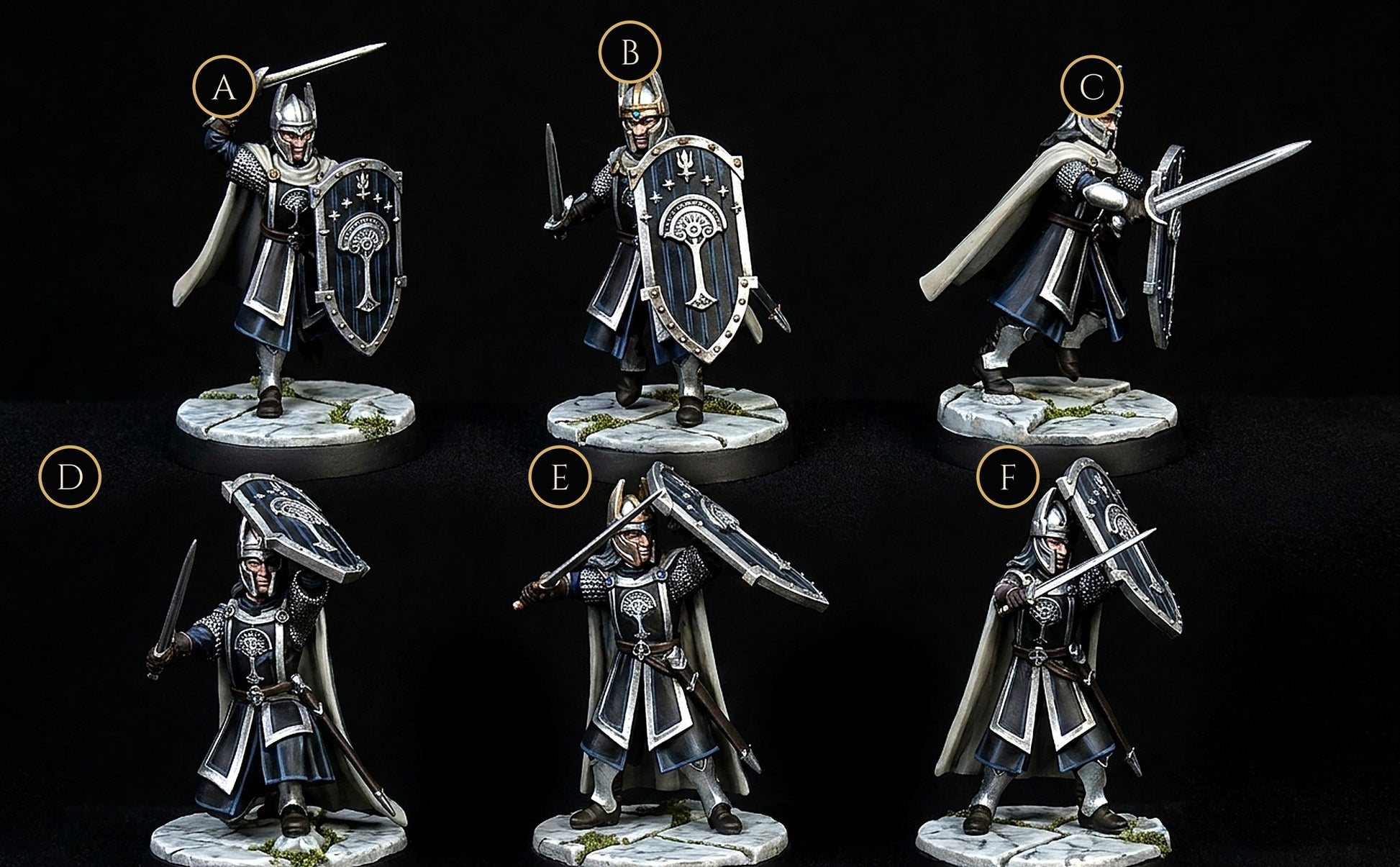 Miniatura Espadachín de Númenor Númenor resina 32mm - Drakholm