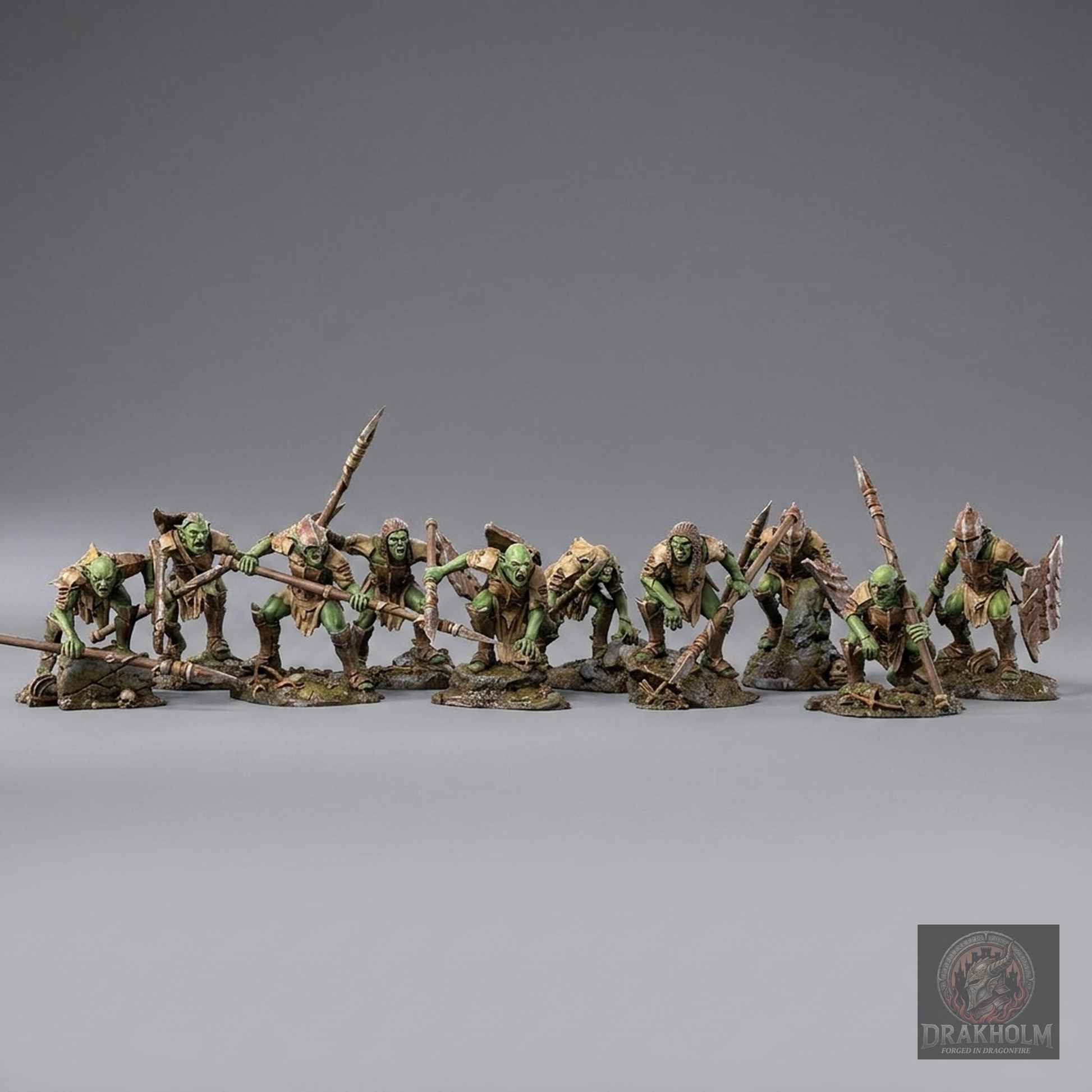Moria Goblin Spearman | Moria Goblins | 28mm Resin Miniature | LOTR Middle-earth | Tabletop Wargaming