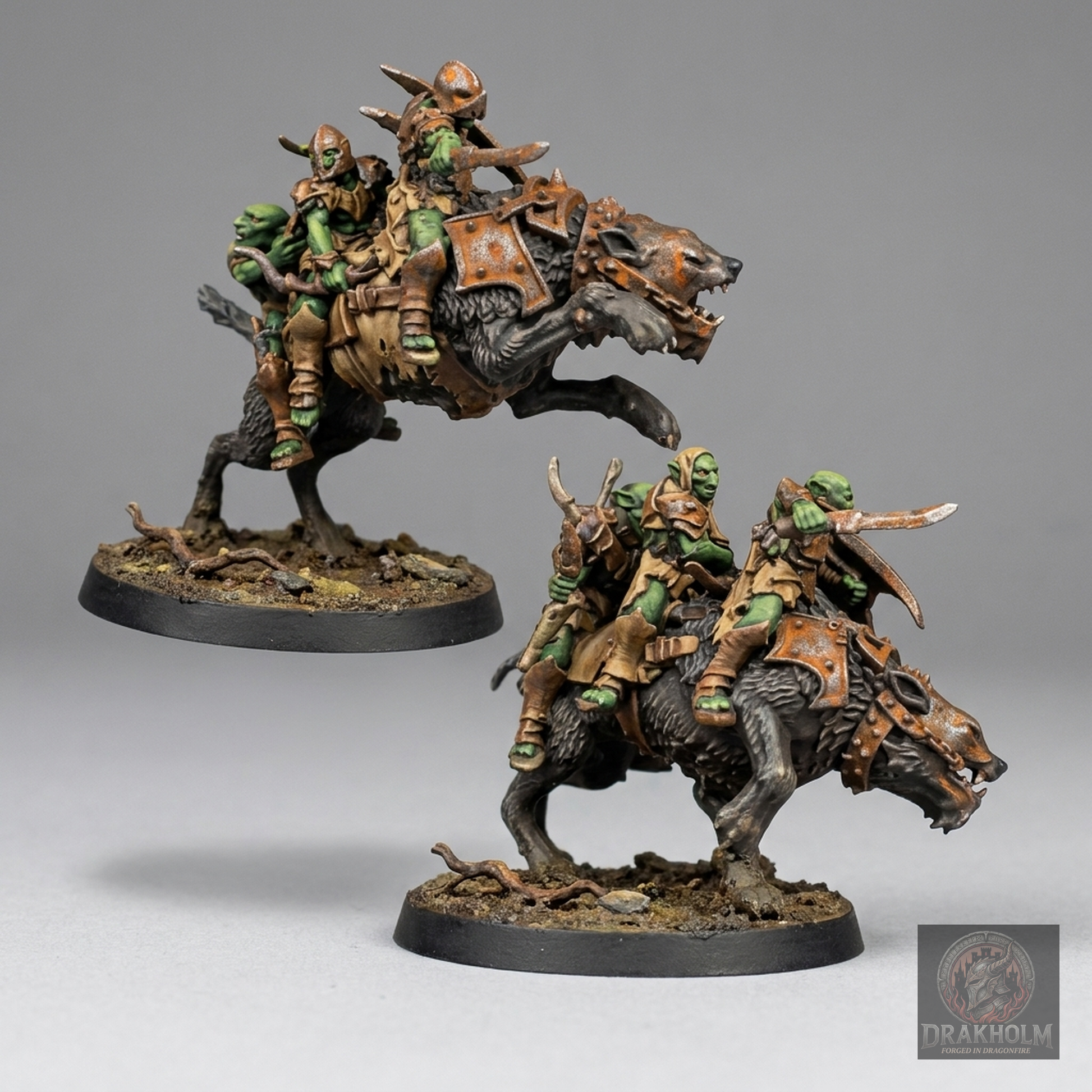Moria Goblin Rider | Moria Goblins | 28mm Resin Miniature | LOTR Middle-earth | Tabletop Wargaming