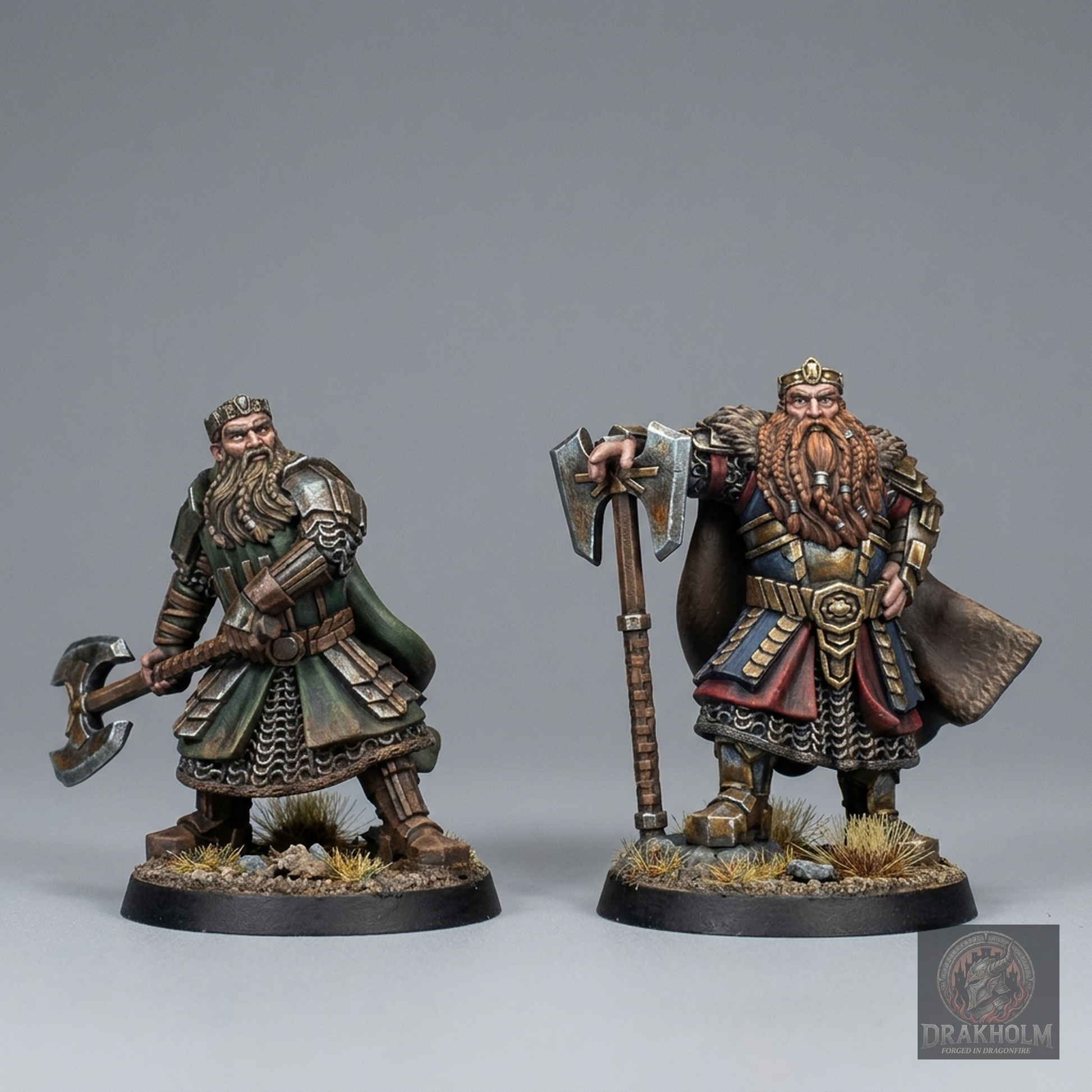 Erebor Dwarf King | Erebor Dwarves | 28mm Resin Miniature | LOTR Middle-earth | Tabletop Wargaming